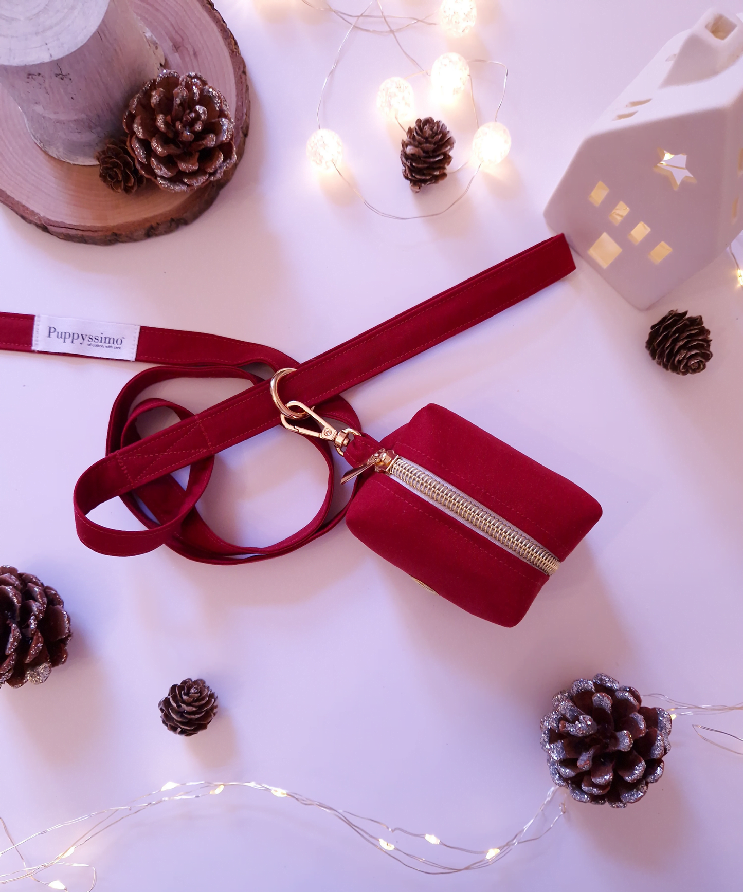 POOP BAG DISPENSER - CRIMSON BERRIES