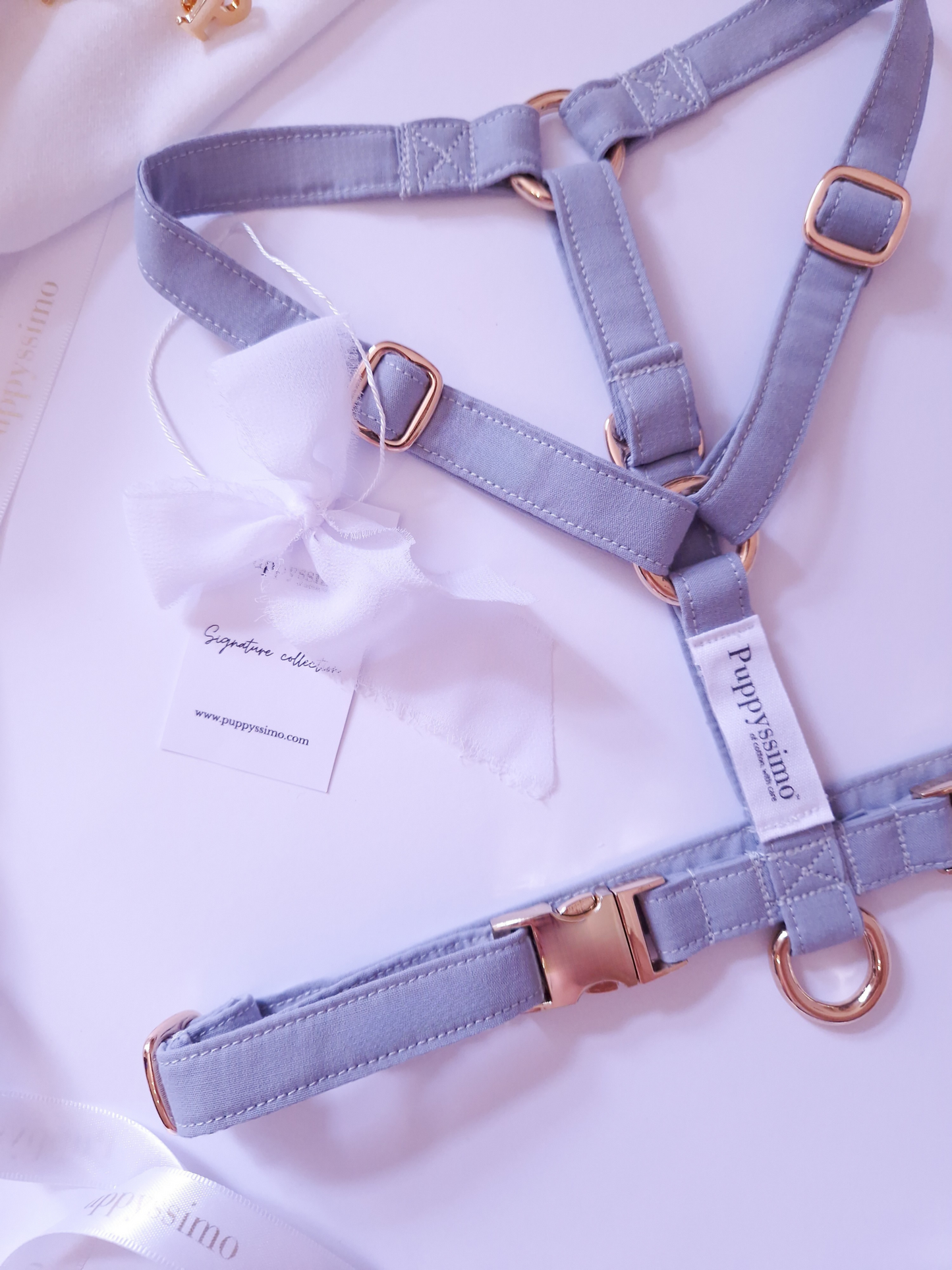 DOG HARNESS - BLUE MIST