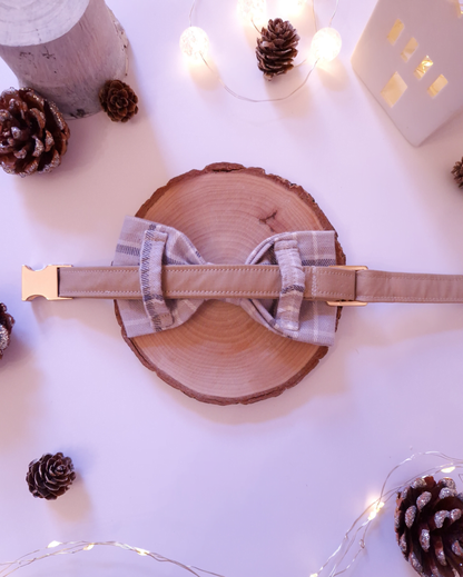 BOW TIE - CREAMY PLAID