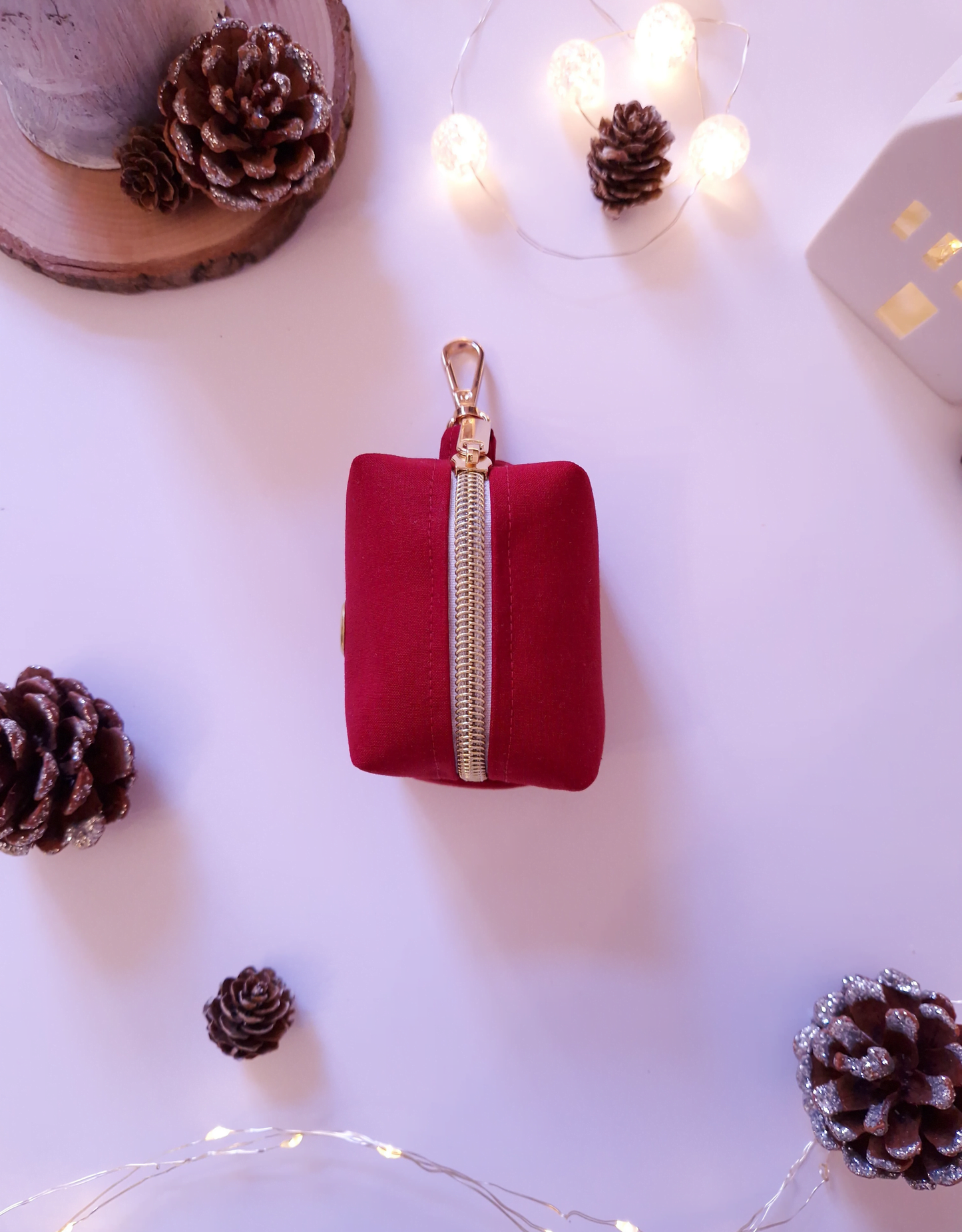 POOP BAG DISPENSER - CRIMSON BERRIES