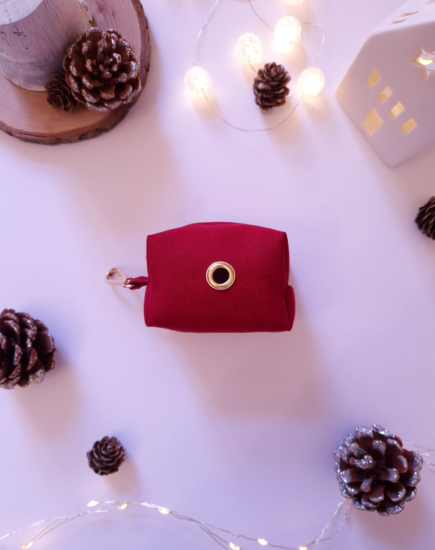 POOP BAG DISPENSER - CRIMSON BERRIES