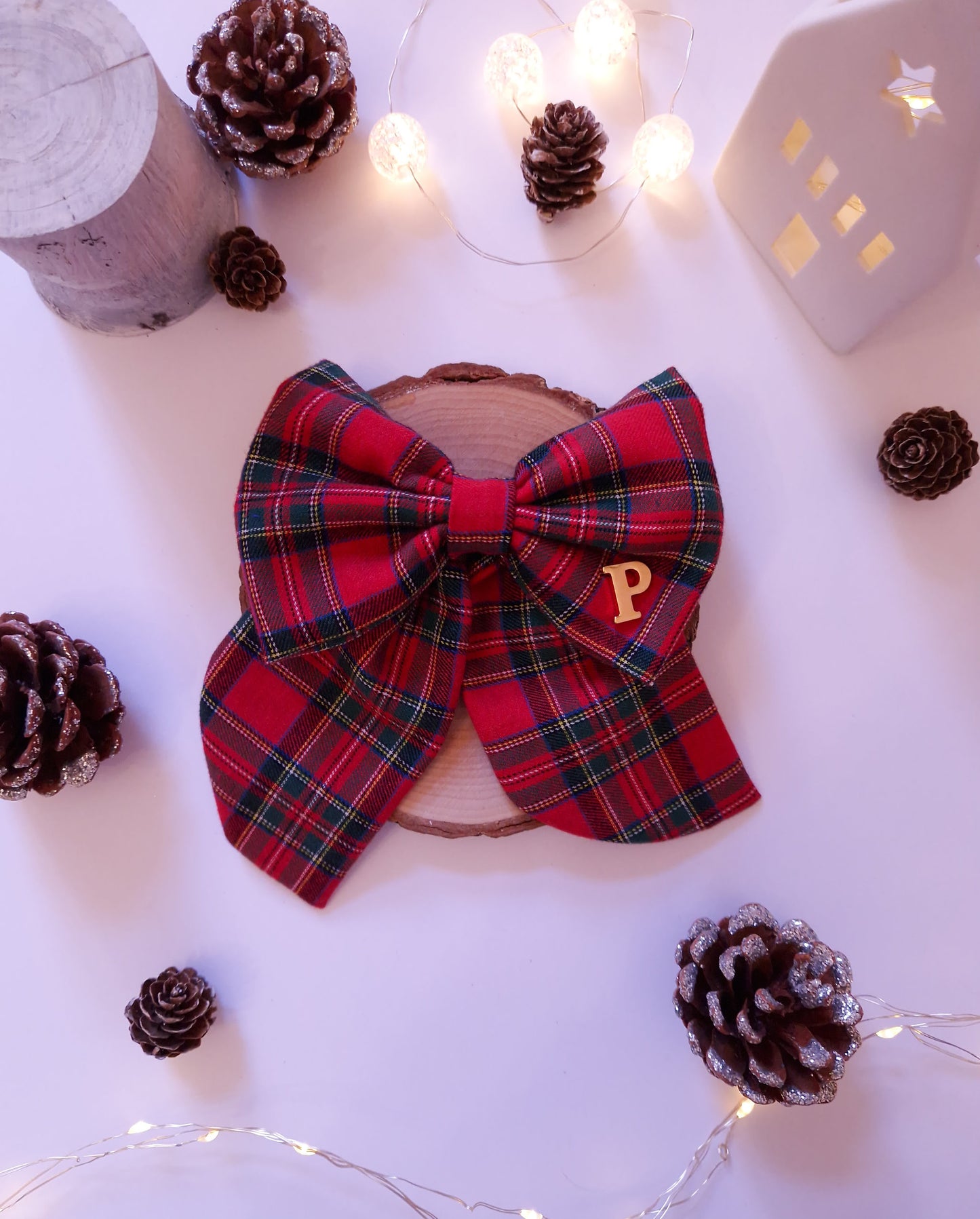 BOW - SAILOR BOW - FESTIVE TARTAN