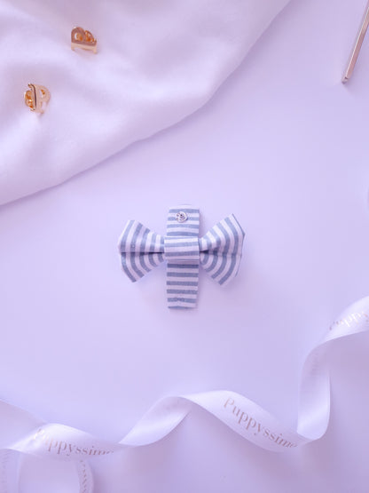 BOW - SMALL DOG ​​- MINTY STRIPES