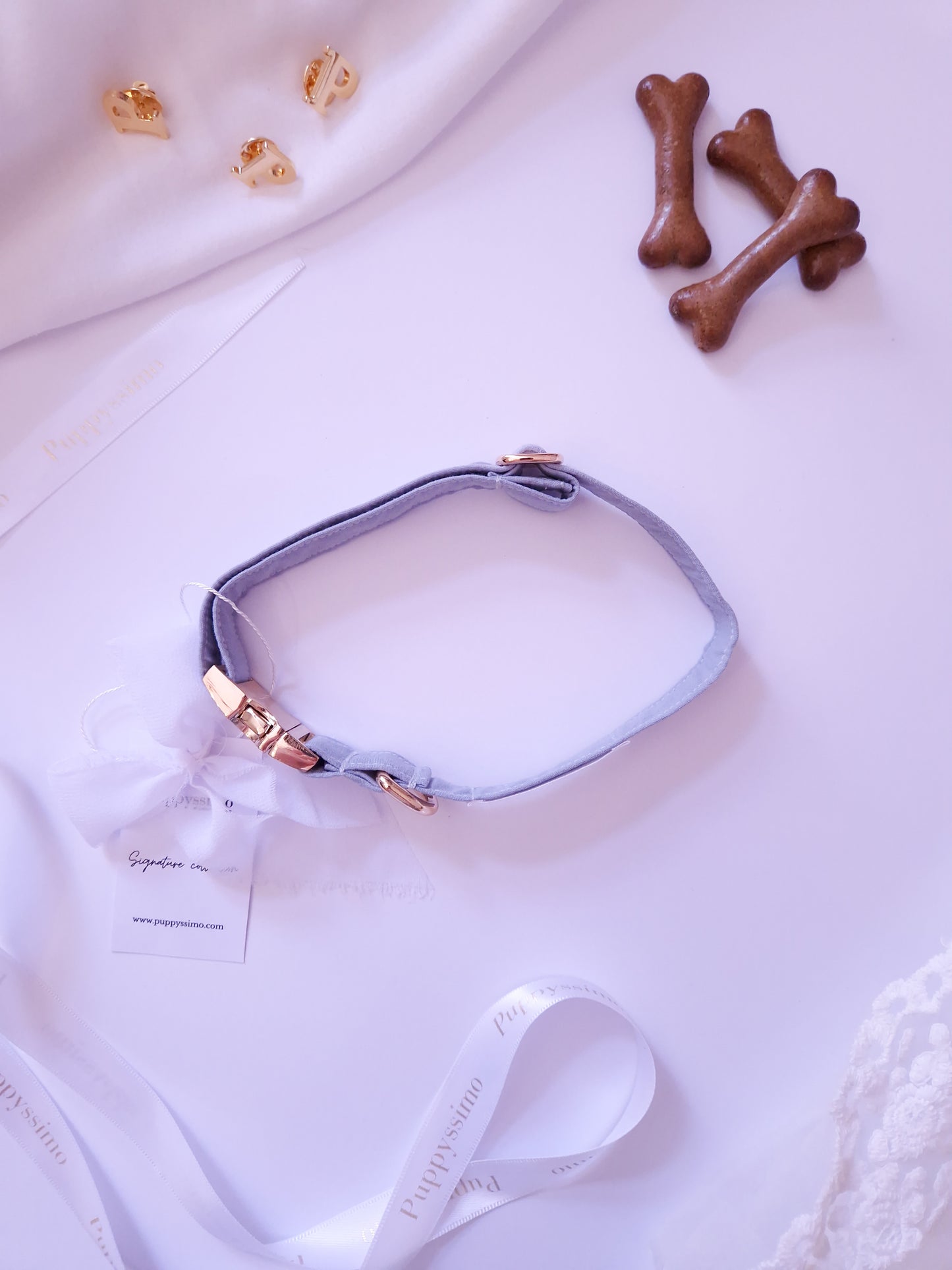 DOG COLLAR - BLUE MIST