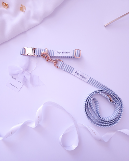 DOG COLLAR - MINTY STRIPES