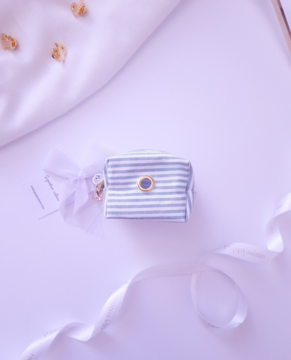 POOP BAG DISPENSER - MINTY STRIPES