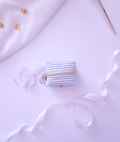 POOP BAG DISPENSER - MINTY STRIPES