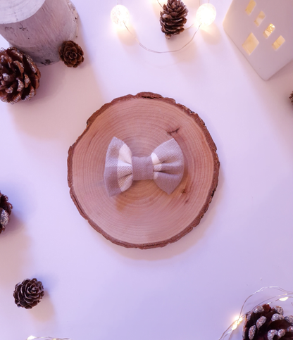 BOW - SMALL DOGS ​​- VANILLA CHECK