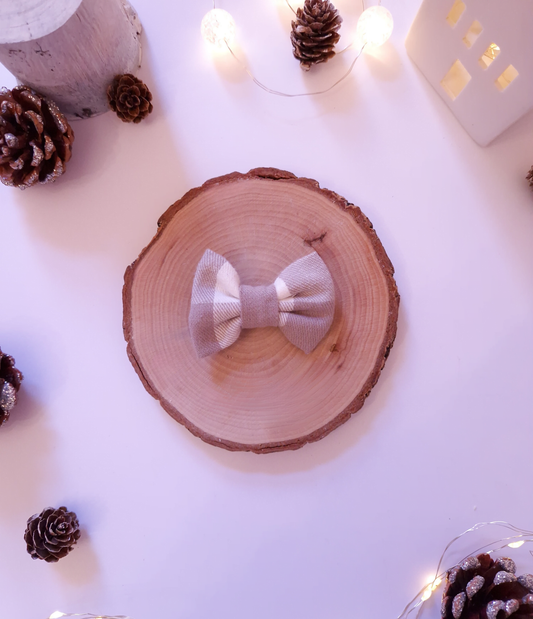 BOW - SMALL DOGS ​​- VANILLA CHECK