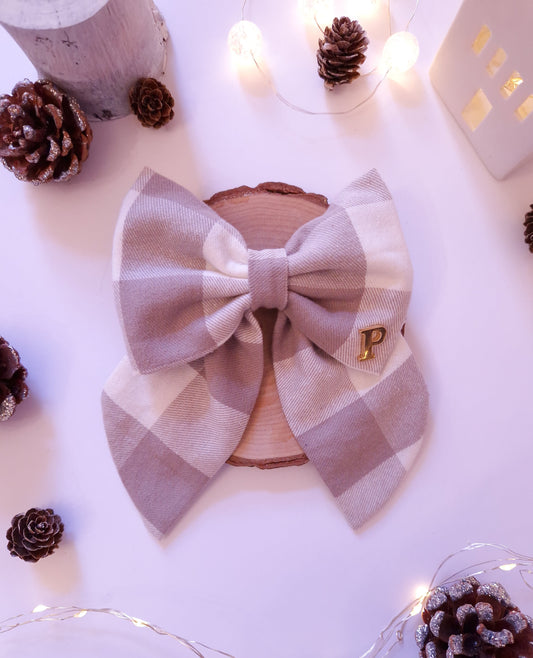 BOW - SAILOR BOW - VANILLA CHECK