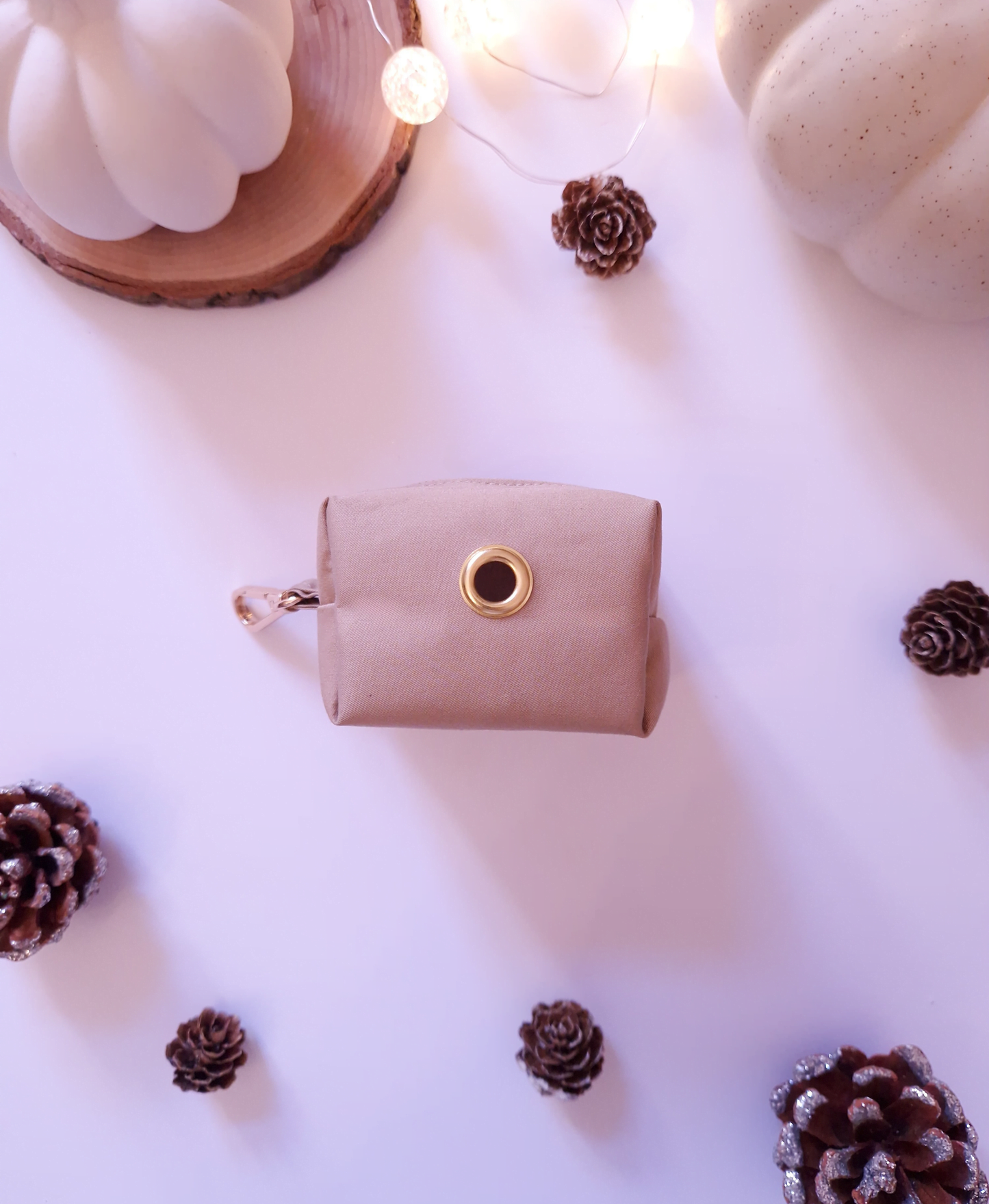 POOP BAG DISPENSER - WARM OAT